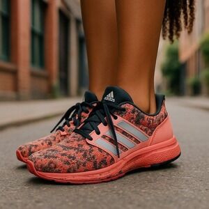 Adidas Pink / Black Solar Boost Women's Running Shoes Size 5.5